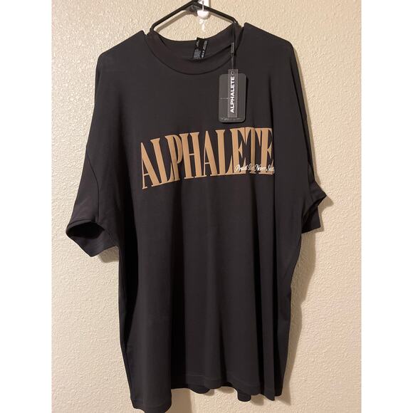 ALPHALETE men’s “ proud, but never satisfied” men’s T-shirt, new with tags - Picture 1 of 6